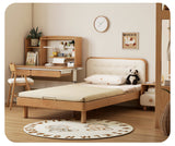 Beech Solid Wood Bedroom Furniture Set Children's Bed Montessori.