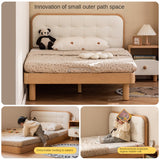 Beech Solid Wood Bedroom Furniture Set Children's Bed Montessori.