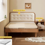 Beech Solid Wood Bedroom Furniture Set Children's Bed Montessori.