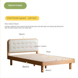 Beech Solid Wood Bedroom Furniture Set Children's Bed Montessori.
