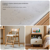 Beech Solid Wood Bedroom Furniture Set Children's Bed Montessori.