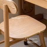 Oak, Beech, Birch Solid Wood Children's Chair Adjustable 3 Heights.