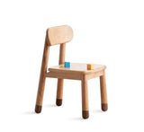 Oak, Beech Solid Wood Kids Small Chair.