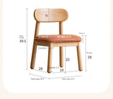 Oak, Beech Solid Wood Kids Small Chair.