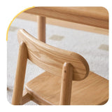 Oak, Beech Solid Wood Kids Small Chair.