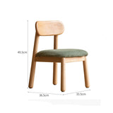 Oak, Beech Solid Wood Kids Small Chair.