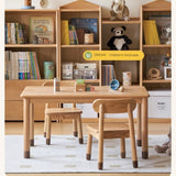 Oak, Beech Solid Wood Kids Small Chair.