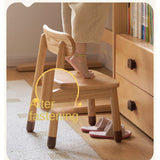 Oak, Beech Solid Wood Kids Small Chair.