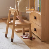 Oak, Beech Solid Wood Kids Small Chair.