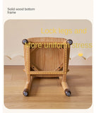 Oak, Beech Solid Wood Kids Small Chair.
