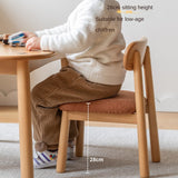 Oak, Beech Solid Wood Kids Small Chair.