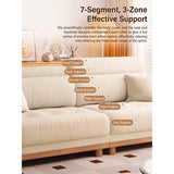 Natural Off White Walnut Off White Rustic Fabric Solid Wood