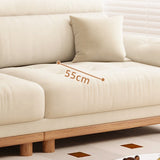 Natural Off White Walnut Off White Rustic Fabric Solid Wood