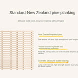 Beech Solid Wood Modern Children's Single Bed