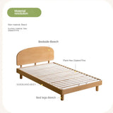 Beech Solid Wood Modern Children's Single Bed