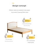 Beech solid wood Children's Soft Bed<