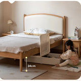 Beech solid wood Children's Soft Bed<