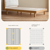 Cream style Organic Leather kid's Bed<