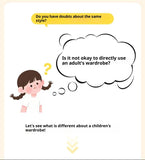 Oak Solid Wood Original Wood Style Kids Wardrobe