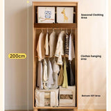 Oak Solid Wood Original Wood Style Kids Wardrobe