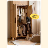Oak Solid Wood Original Wood Style Kids Wardrobe