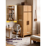 Oak Solid Wood Original Wood Style Kids Wardrobe