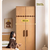 Oak Solid Wood Original Wood Style Kids Wardrobe