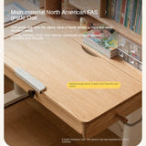 Oak Solid Wood Children's Study Table
