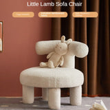 Lamb Velvet Kids Single Chair