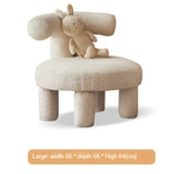 Lamb Velvet Kids Single Chair