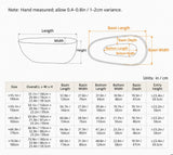A size chart displaying dimensions in millimeters for furniture options.