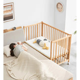 Beech Solid Wood Baby Mobile Bed