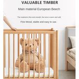 Beech Solid Wood Baby Mobile Bed