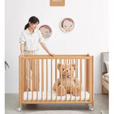 Beech Solid Wood Baby Mobile Bed