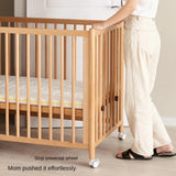 Beech Solid Wood Baby Mobile Bed