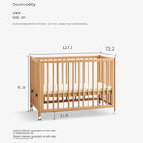 Beech Solid Wood Baby Mobile Bed