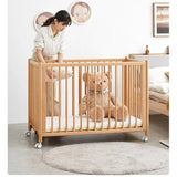 Beech Solid Wood Baby Mobile Bed