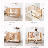 Beech Solid Wood Baby Mobile Bed