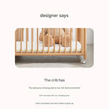 Beech Solid Wood Baby Mobile Bed