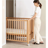 Beech Solid Wood Baby Mobile Bed
