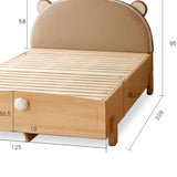 Beech, Oak solid wood Bear Box Bed<