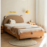 Beech, Oak solid wood Bear Box Bed<