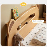 Oak, Beech solid wood Bear night light box bed<