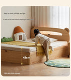 Oak, Beech solid wood Bear night light box bed<