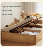 Oak, Beech solid wood Bear night light box bed<