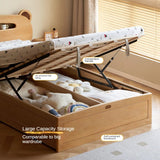 Oak, Beech solid wood Bear night light box bed<