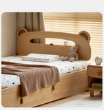 Oak, Beech solid wood Bear night light box bed<