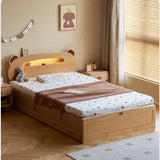 Oak, Beech solid wood Bear night light box bed<