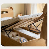 Oak, Beech solid wood Bear night light box bed<