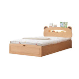 Oak, Beech solid wood Bear night light box bed<